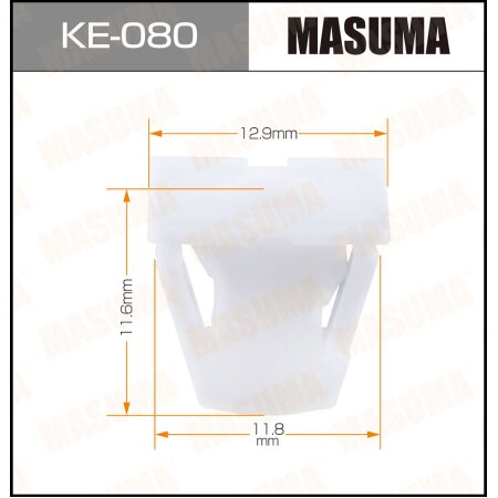 Retainer clip Masuma plastic, KE-080