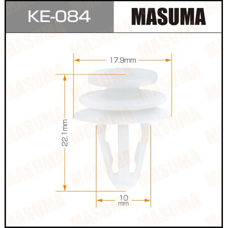 Retainer clip Masuma plastic, KE-084