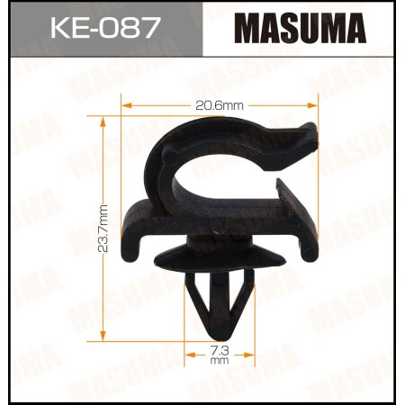 Retainer clip Masuma plastic, KE-087