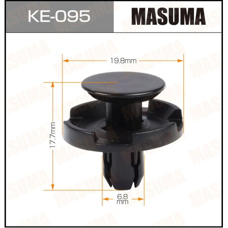 Retainer clip Masuma plastic, KE-095