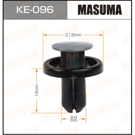 Retainer clip Masuma plastic, KE-096