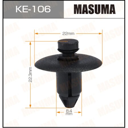 Retainer clip Masuma plastic, KE-106