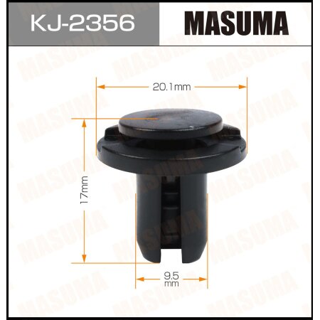 Retainer clip Masuma plastic, KJ-2356