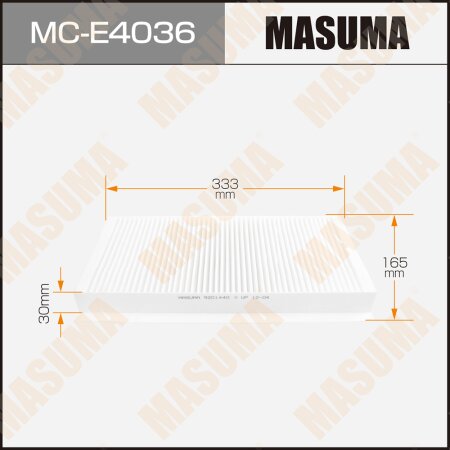 Cabin air filter Masuma, MC-E4036