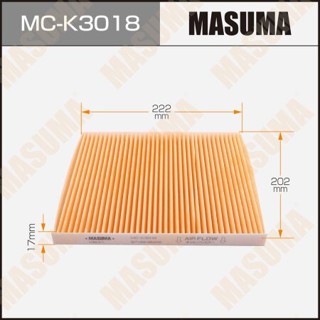 Cabin air filter Masuma, MC-K3018