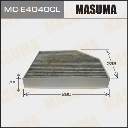 Cabin air filter Masuma charcoal, MC-E4040CL