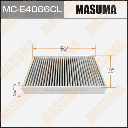 Cabin air filter Masuma charcoal, MC-E4066CL