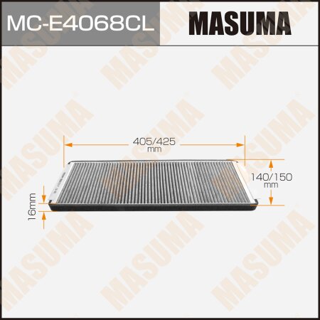 Cabin air filter Masuma charcoal, MC-E4068CL