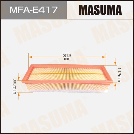 Air filter Masuma, MFA-E417