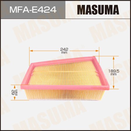 Air filter Masuma, MFA-E424