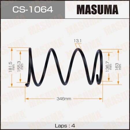 Coil spring Masuma, CS-1064