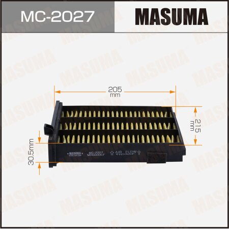 Cabin air filter Masuma, MC-2027