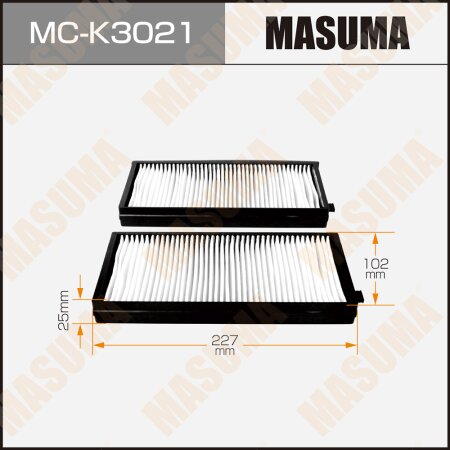 Cabin air filter Masuma, MC-K3021