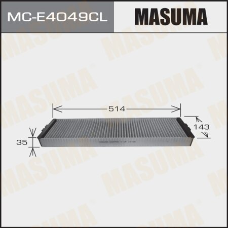 Cabin air filter Masuma charcoal, MC-E4049CL