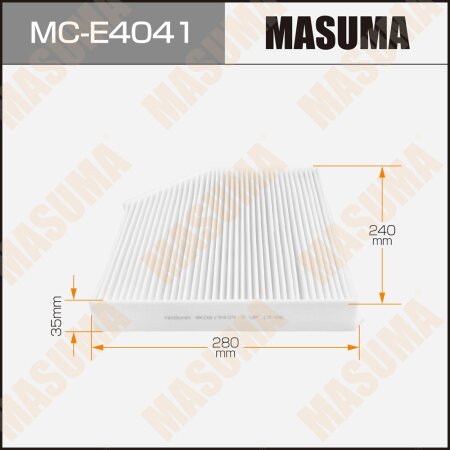 Cabin air filter Masuma, MC-E4041