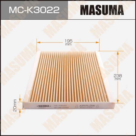 Cabin air filter Masuma, MC-K3022