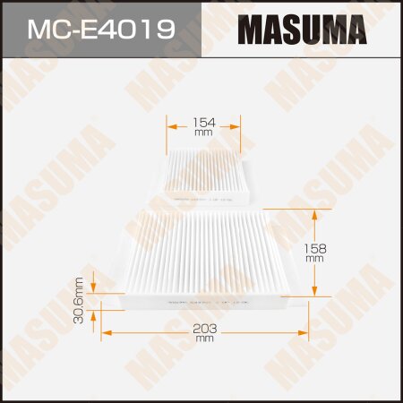 Cabin air filter Masuma, MC-E4019