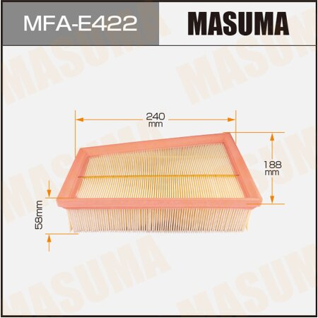 Air filter Masuma, MFA-E422