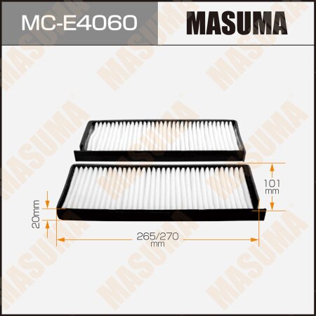 Cabin air filter Masuma, MC-E4060