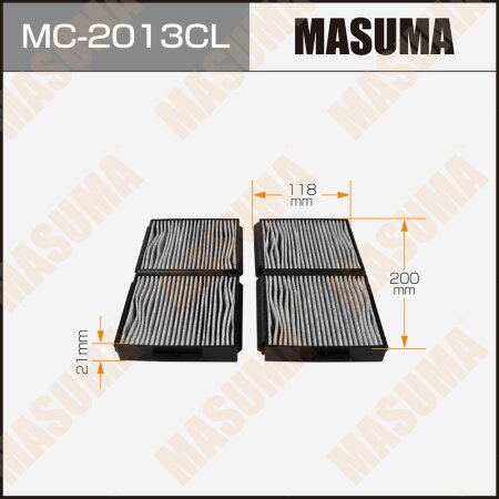 Cabin air filter Masuma charcoal, MC-2013CL