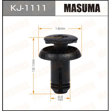 Retainer clip Masuma plastic, KJ-1111