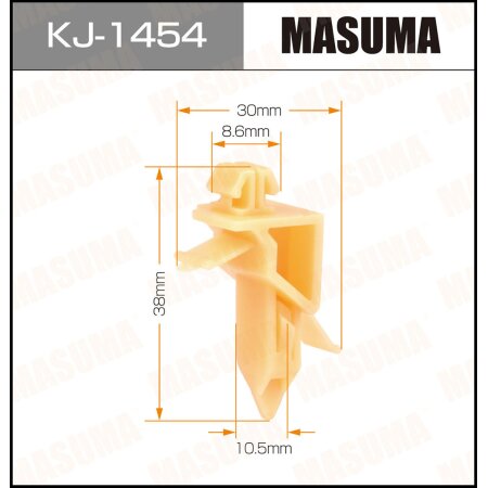 Retainer clip Masuma plastic, KJ-1454