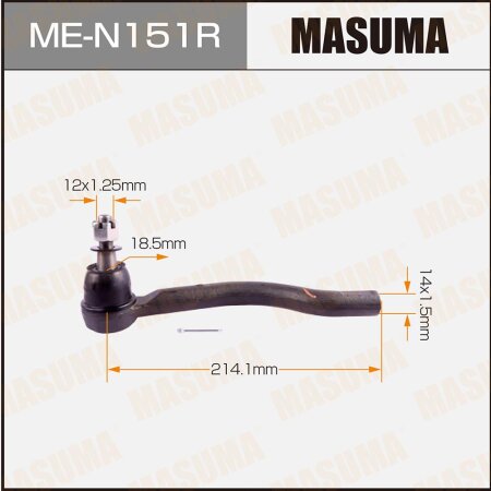 Tie rod end Masuma, ME-N151R