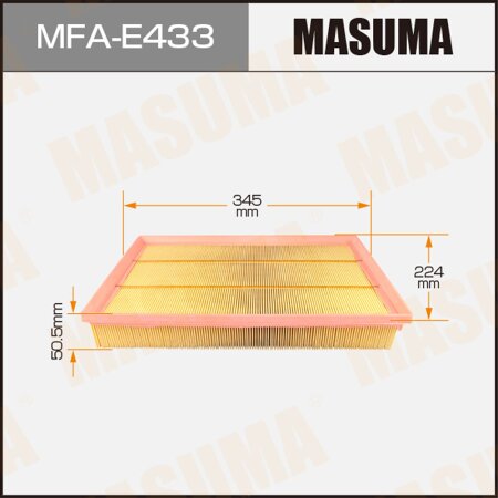 Air filter Masuma, MFA-E433