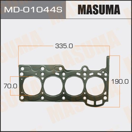 1-layer head gasket (metal-elastomer) Masuma, thickness 0,23mm, MD-01044S