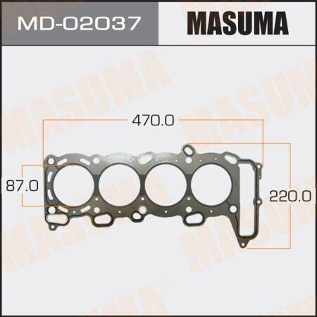 Head gasket (graphene-elastomer) Masuma, thickness 1,60mm, MD-02037