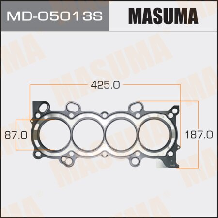 3-layer head gasket (metal-elastomer) Masuma, thickness 0,70mm, MD-05013S