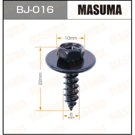 Self-tapping screw Masuma 6x22mm, set of 6pcs, BJ-016
