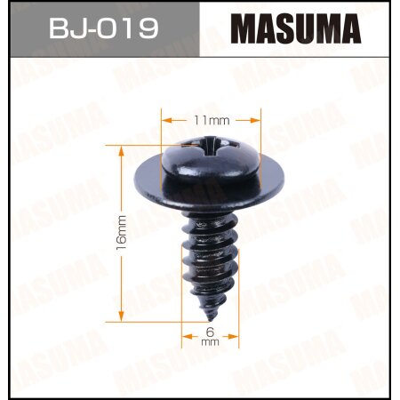 Self-tapping screw Masuma 6x16mm, set of 10pcs, BJ-019