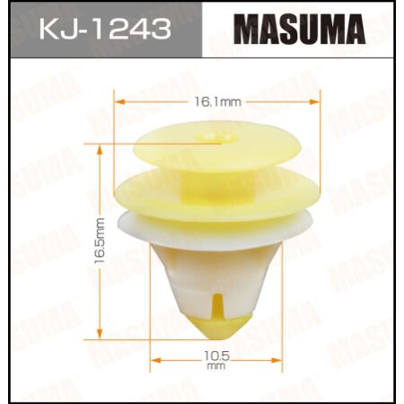 Retainer clip Masuma plastic, KJ-1243