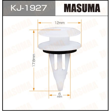 Retainer clip Masuma plastic, KJ-1927