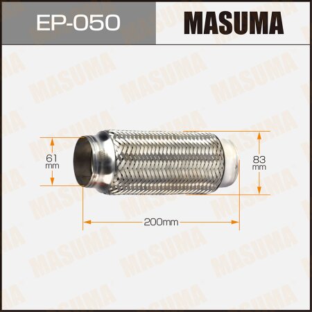 Flex pipe Masuma 2-layer 61x200, EP-050