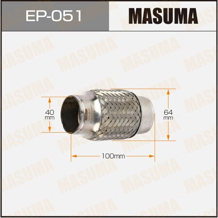 Flex pipe Masuma 2-layer 40x100, EP-051