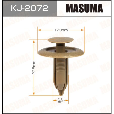 Retainer clip Masuma plastic, KJ-2072