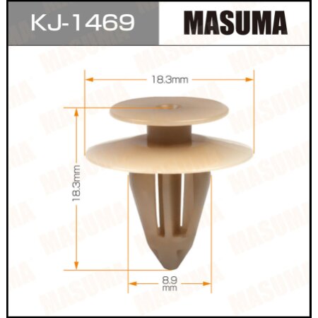 Retainer clip Masuma plastic, KJ-1469