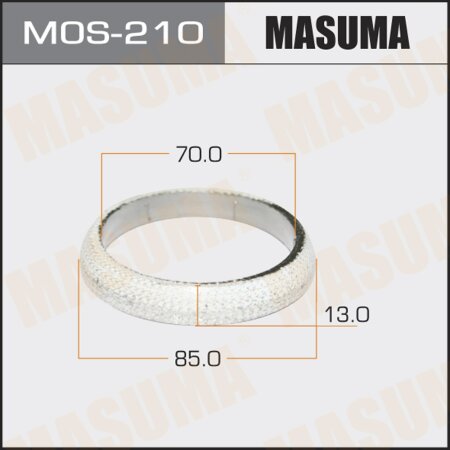 Exhaust pipe gasket Masuma 70x85x13, MOS-210
