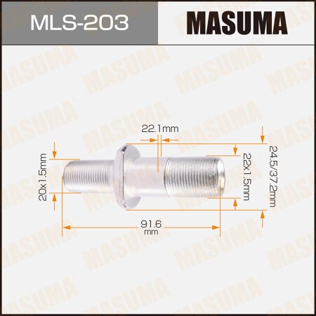 Wheel stud Masuma M22x1.5(R), M20x1.5(R), MLS-203