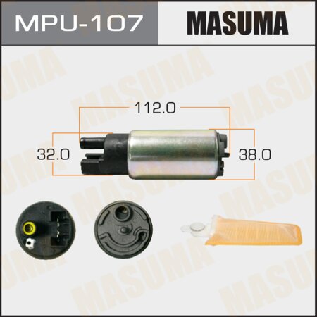Fuel pump Masuma 100 LPH, 3kg/cm2, with filter MPU-002, MPU-107