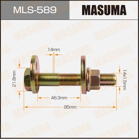 Camber adjustment bolt Masuma, MLS-589