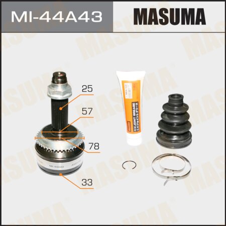 CV joint (outer) Masuma 33x57x25, MI-44A43