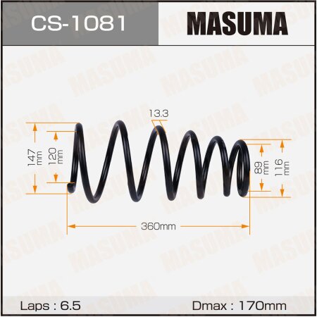 Coil spring Masuma, CS-1081