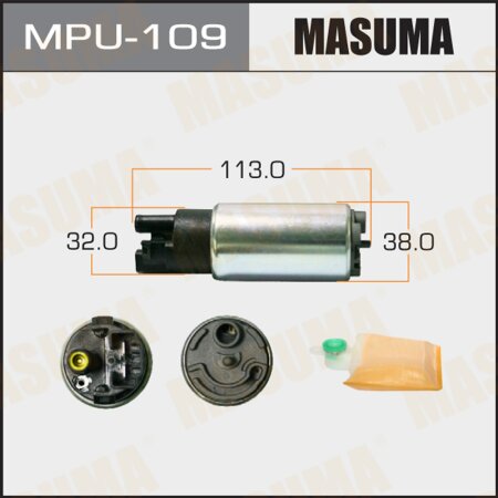 Fuel pump Masuma 100 LPH, 3kg/cm2, with filter MPU-040, MPU-109