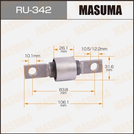 Silent block suspension bush Masuma, RU-342