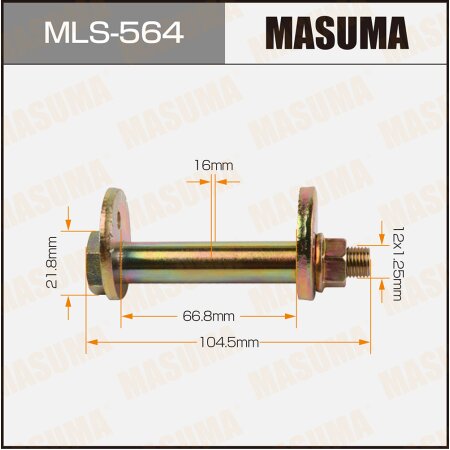 Camber adjustment bolt Masuma, MLS-564
