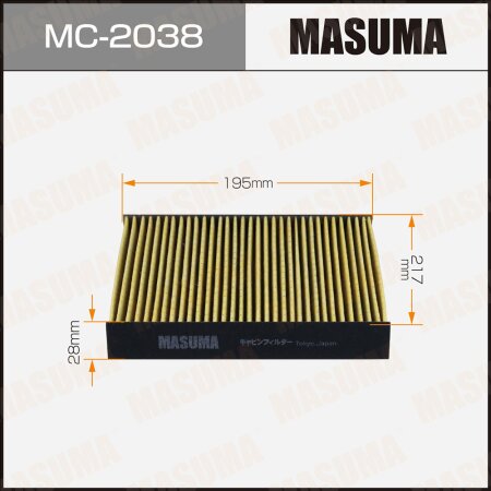 Cabin air filter Masuma, MC-2038