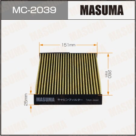 Cabin air filter Masuma, MC-2039